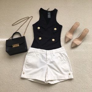 BANANA REPUBLIC | White Weekend Shorts (Petite)